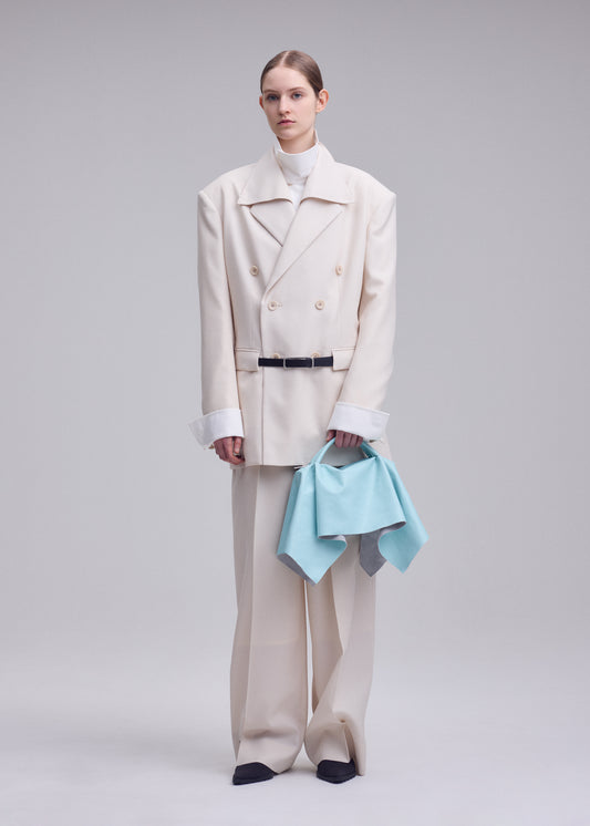 SQUARE BAG(LEATHER)、バッグ&財布_ハンドバッグ、着用画像1
