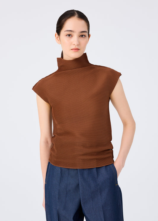 STRETCH PLEATS 4、ウィメンズ_トップス_トップ、着用画像1