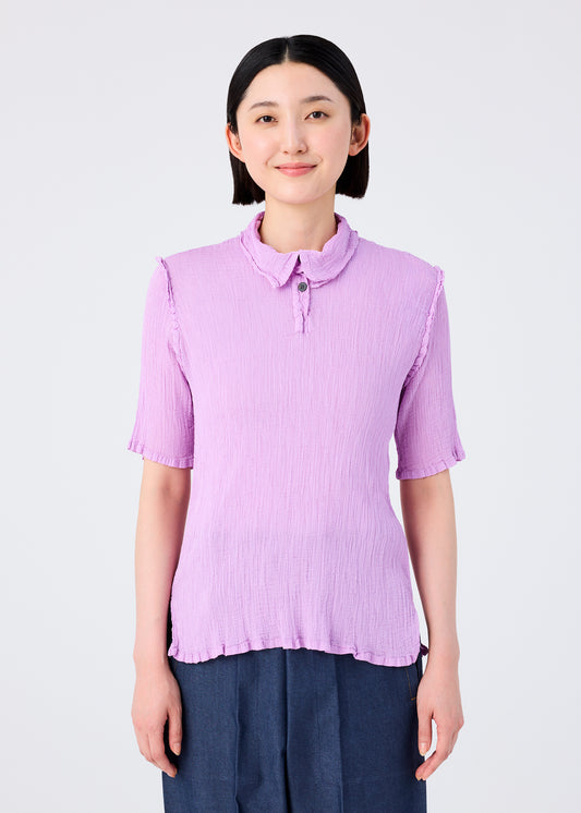 SEE-THROUGH CREPE COLOR、ウィメンズ_トップス_トップ、着用画像1