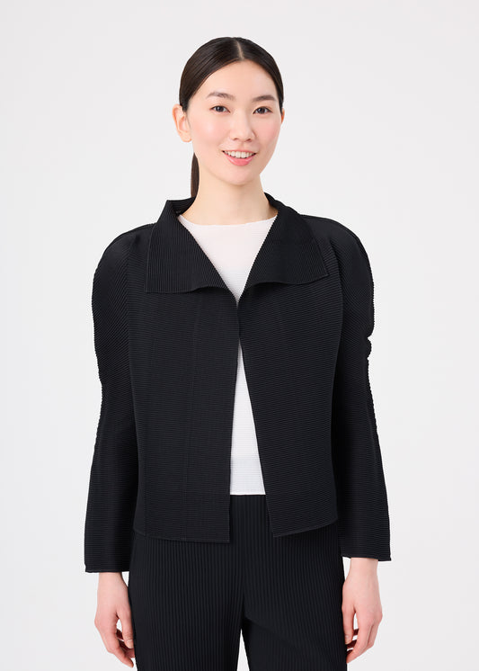 STRETCH PLEATS、ウィメンズ_トップス_カーディガン、着用画像1