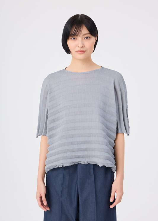 ACCORDION SEE-THROUGH CREPE、ウィメンズ_トップス_トップ、着用画像1