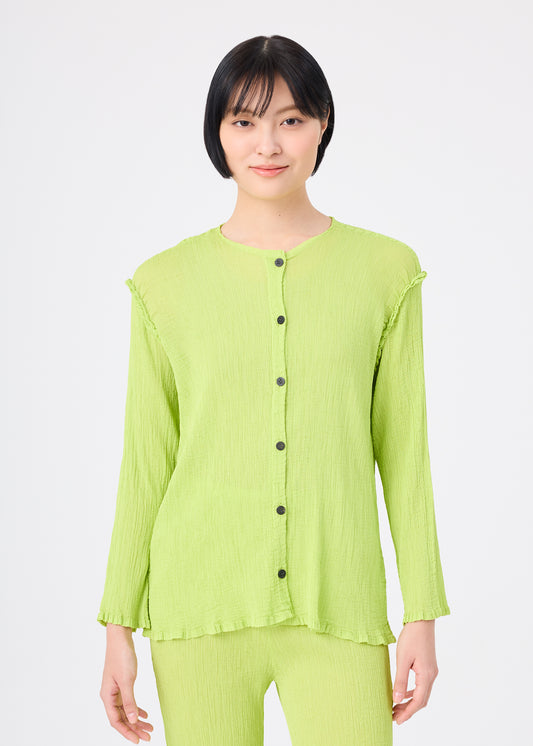 SEE-THROUGH CREPE COLOR、ウィメンズ_トップス_カーディガン、着用画像1