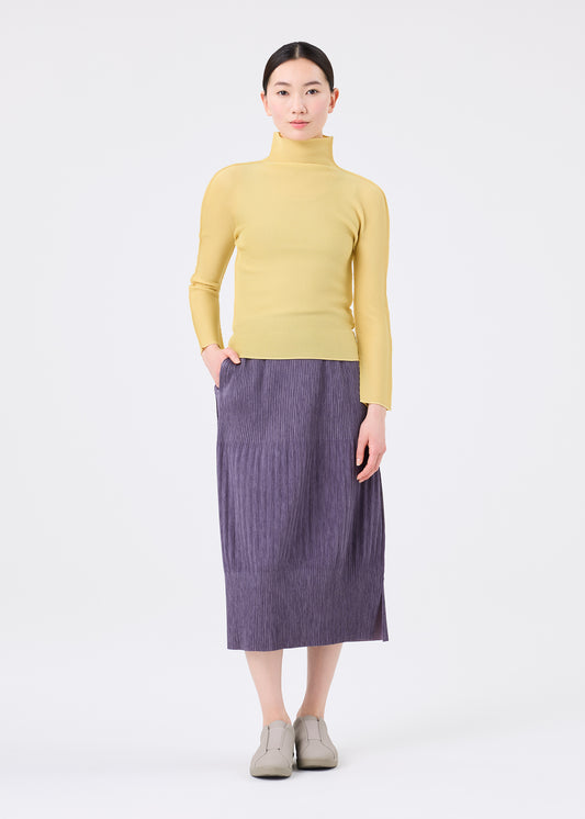 MIX FINE KNIT PLEATS BOTTOM、ウィメンズ_スカート、着用画像1