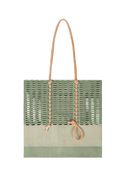 MOKKO KNOT、バッグ&財布_トートバッグ、グリーン