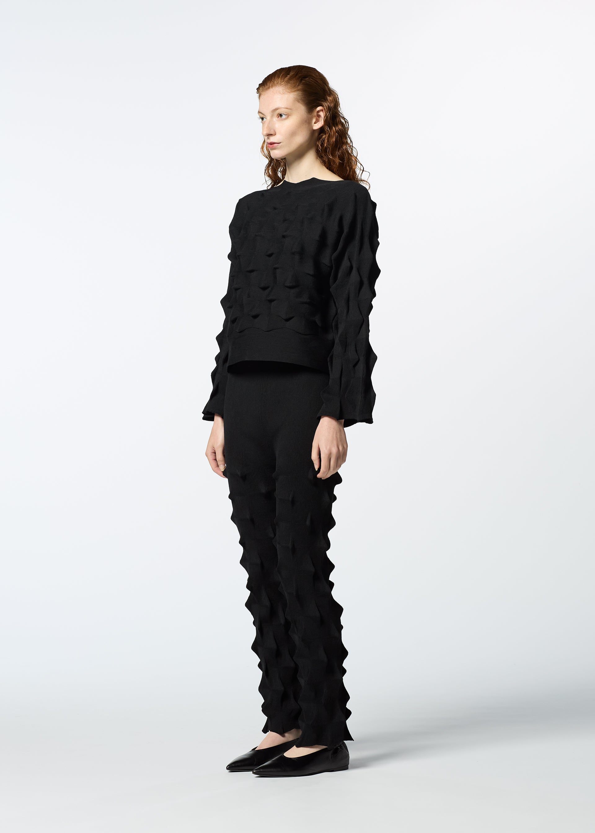 ZIG ZAG KNIT、ウィメンズ_パンツ、着用画像2