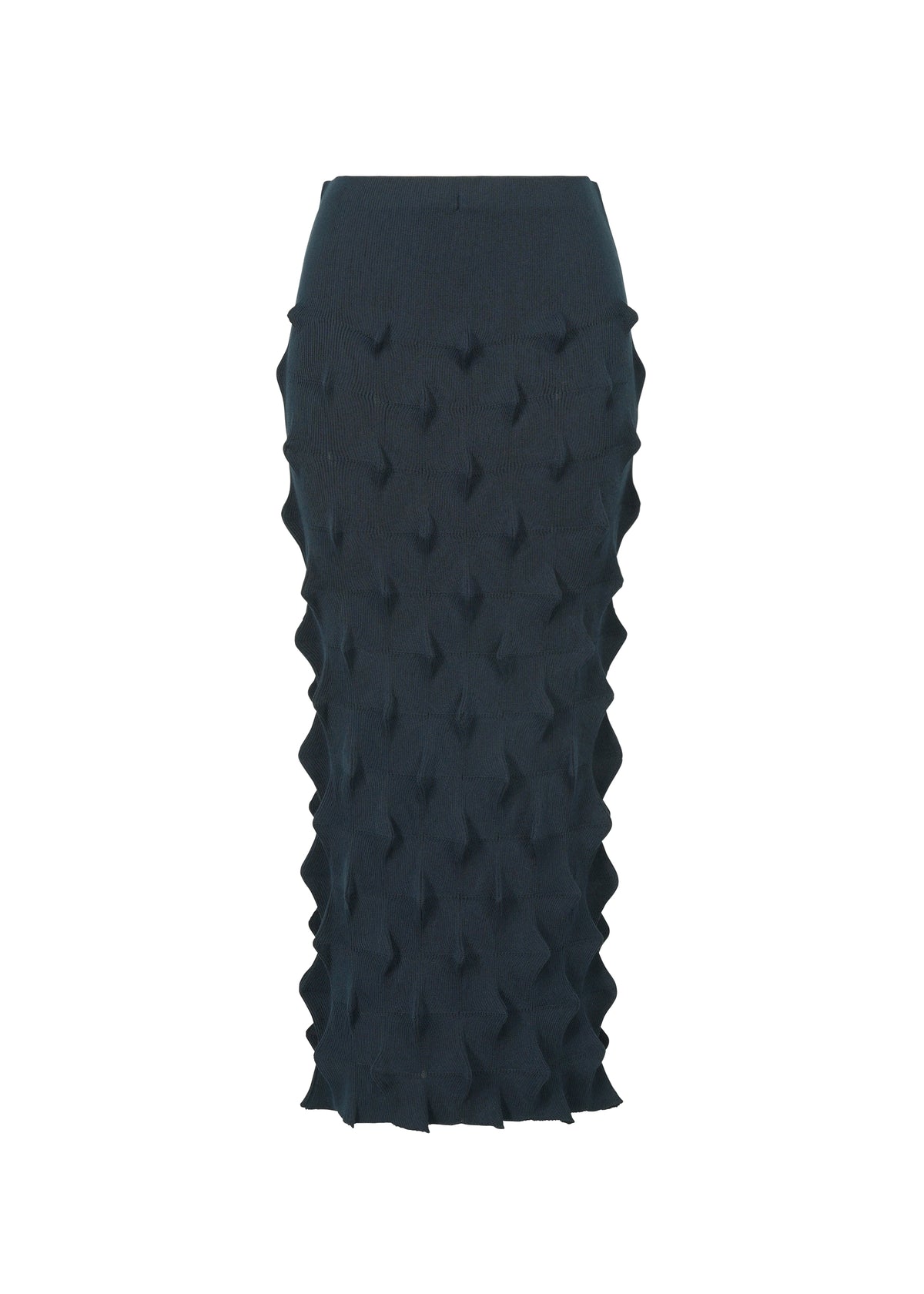 ZIG ZAG KNIT、ウィメンズ_スカート、ネイビー