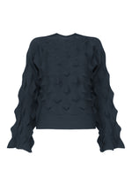ZIG ZAG KNIT、ウィメンズ_トップス_トップ、ネイビー