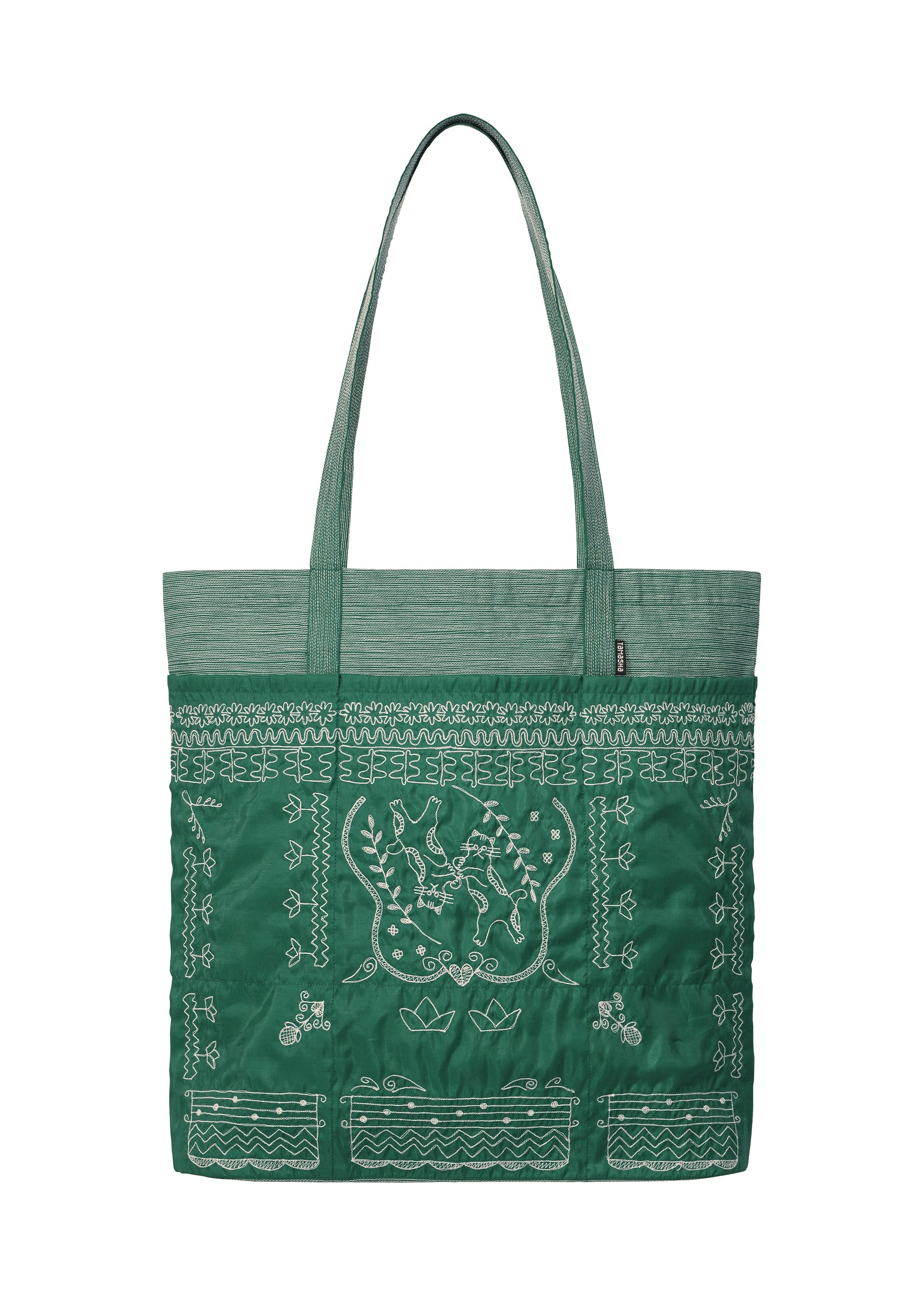 POCKET TOTE、バッグ&財布_トートバッグ、グリーン