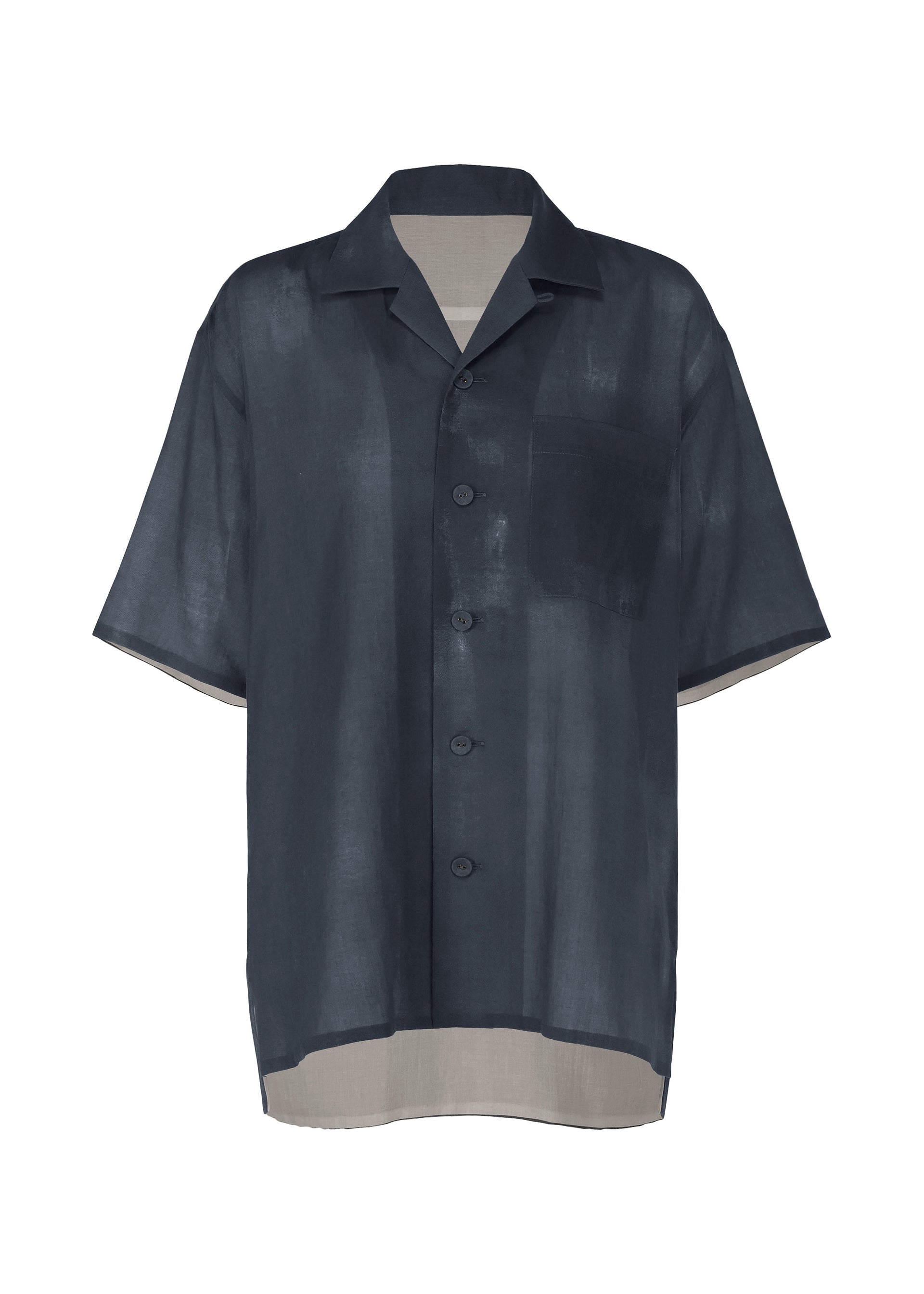 WALL WHITE HEM、ウィメンズ_トップス_トップ、ネイビー