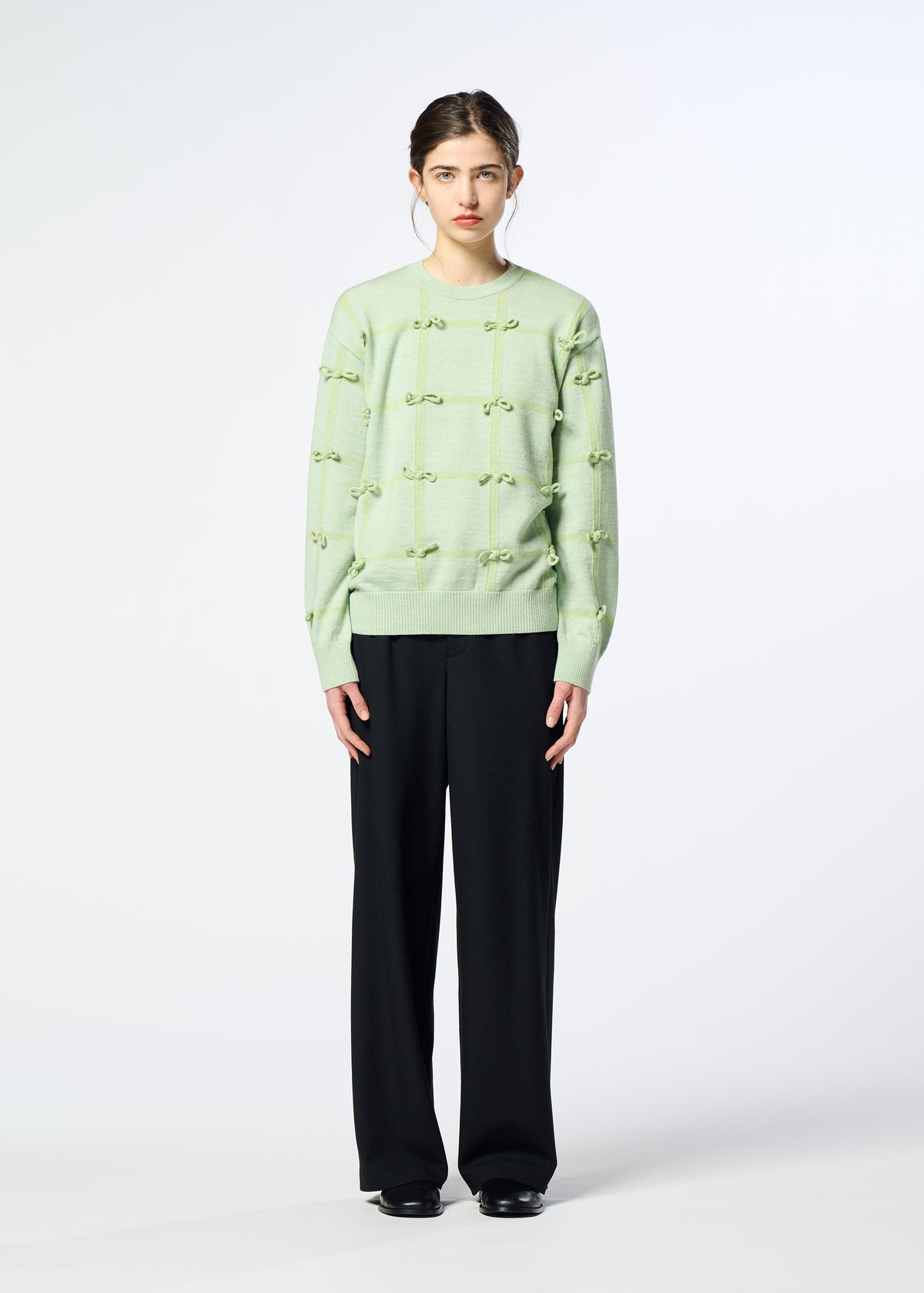 RIBBON KNIT、ウィメンズ_ニット、着用画像1