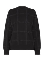 RIBBON KNIT、ウィメンズ_ニット、ブラック
