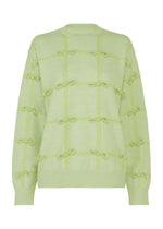 RIBBON KNIT、ウィメンズ_ニット、グリーン