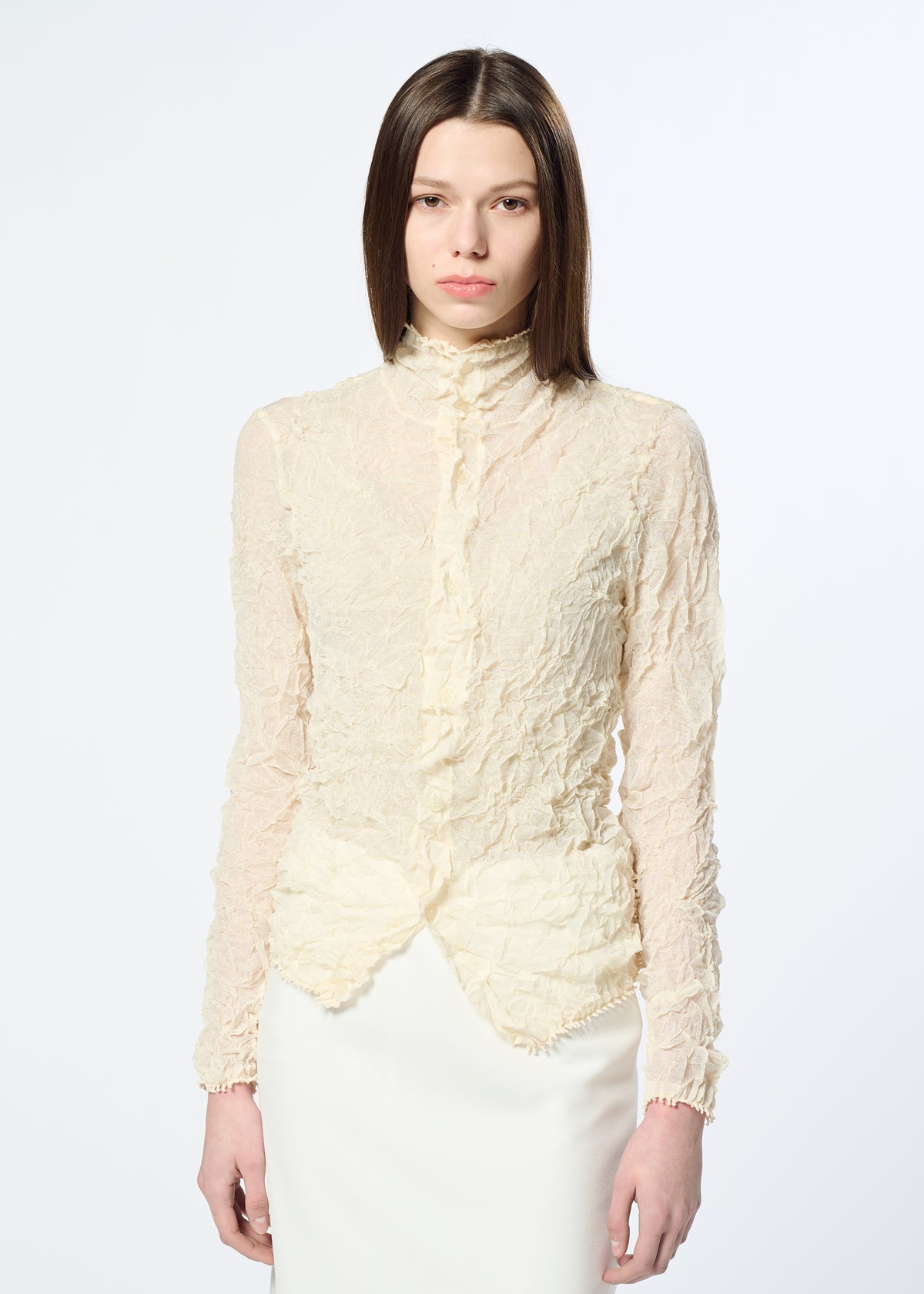 KUMO SHIBORI KNIT SHEER、ウィメンズ_トップス_カーディガン、着用画像4