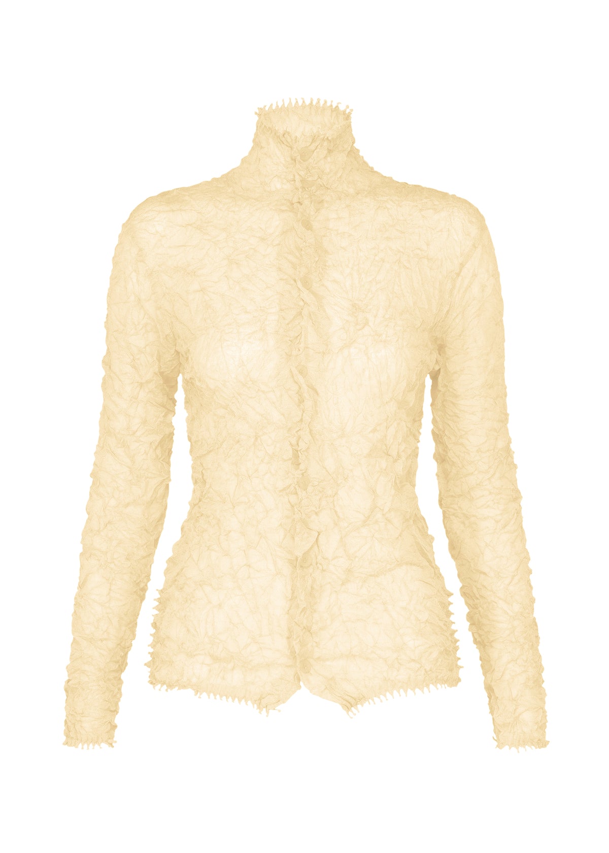 KUMO SHIBORI KNIT SHEER、ウィメンズ_トップス_カーディガン、ホワイト