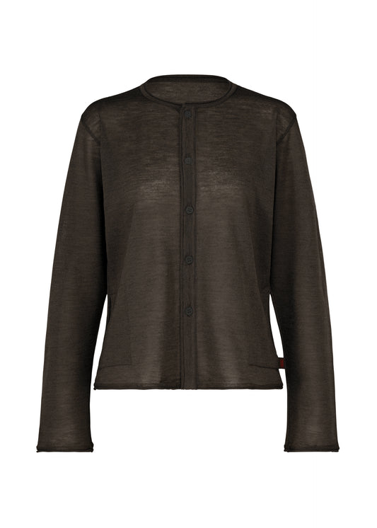 AIRY POCKET LAYERS、ウィメンズ_トップス_カーディガン、ブラウン