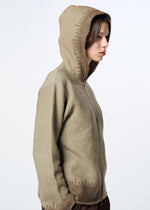 JAGGED HEM、ウィメンズ_トップス_カーディガン、着用画像4