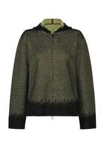JAGGED HEM、ウィメンズ_トップス_カーディガン、ブラック