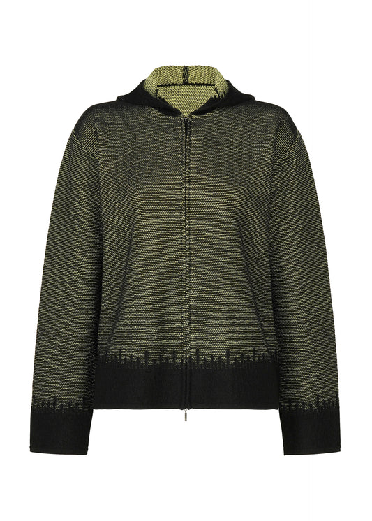 JAGGED HEM、ウィメンズ_トップス_カーディガン、ブラック