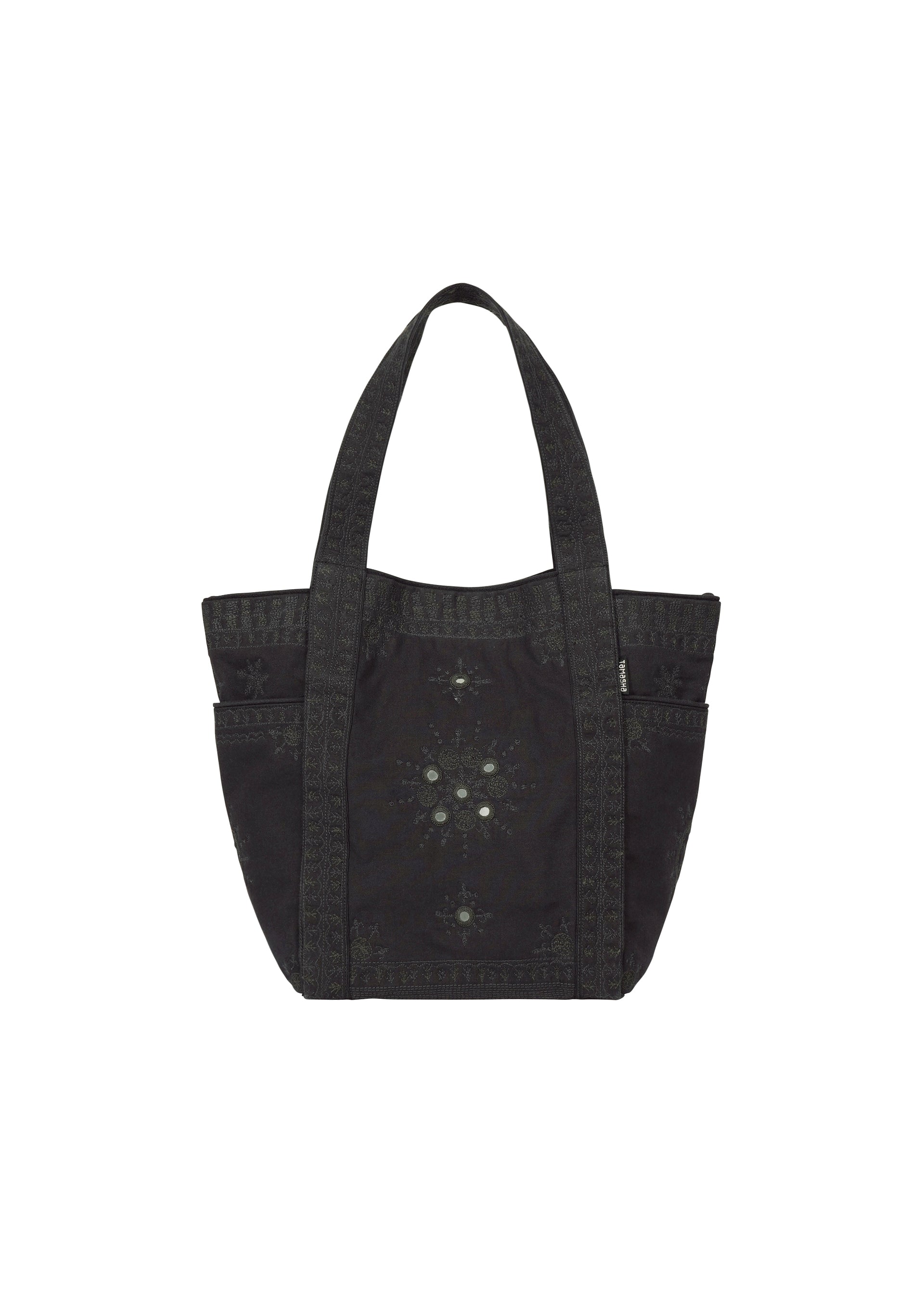 DAZZLE MIRROR BOX、バッグ&財布_トートバッグ、ブラック