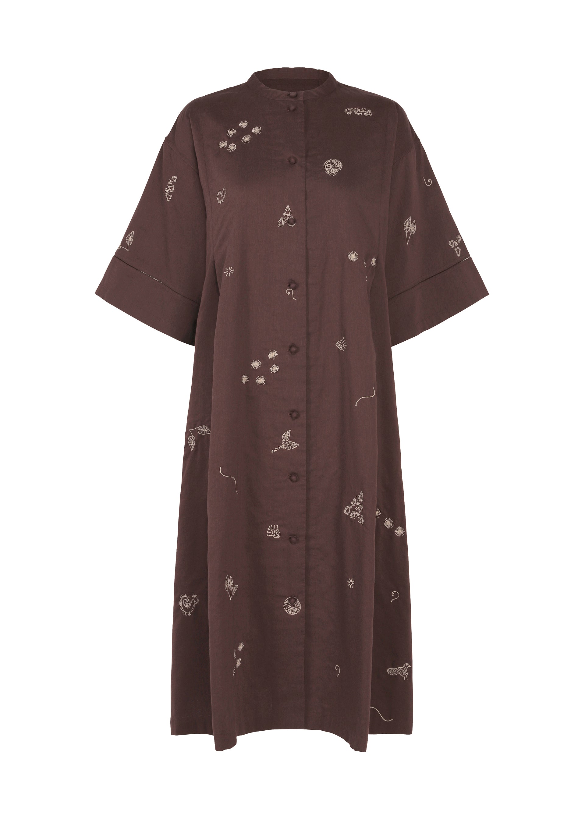MULMUL BHILL、ウィメンズ_ワンピース、ブラウン