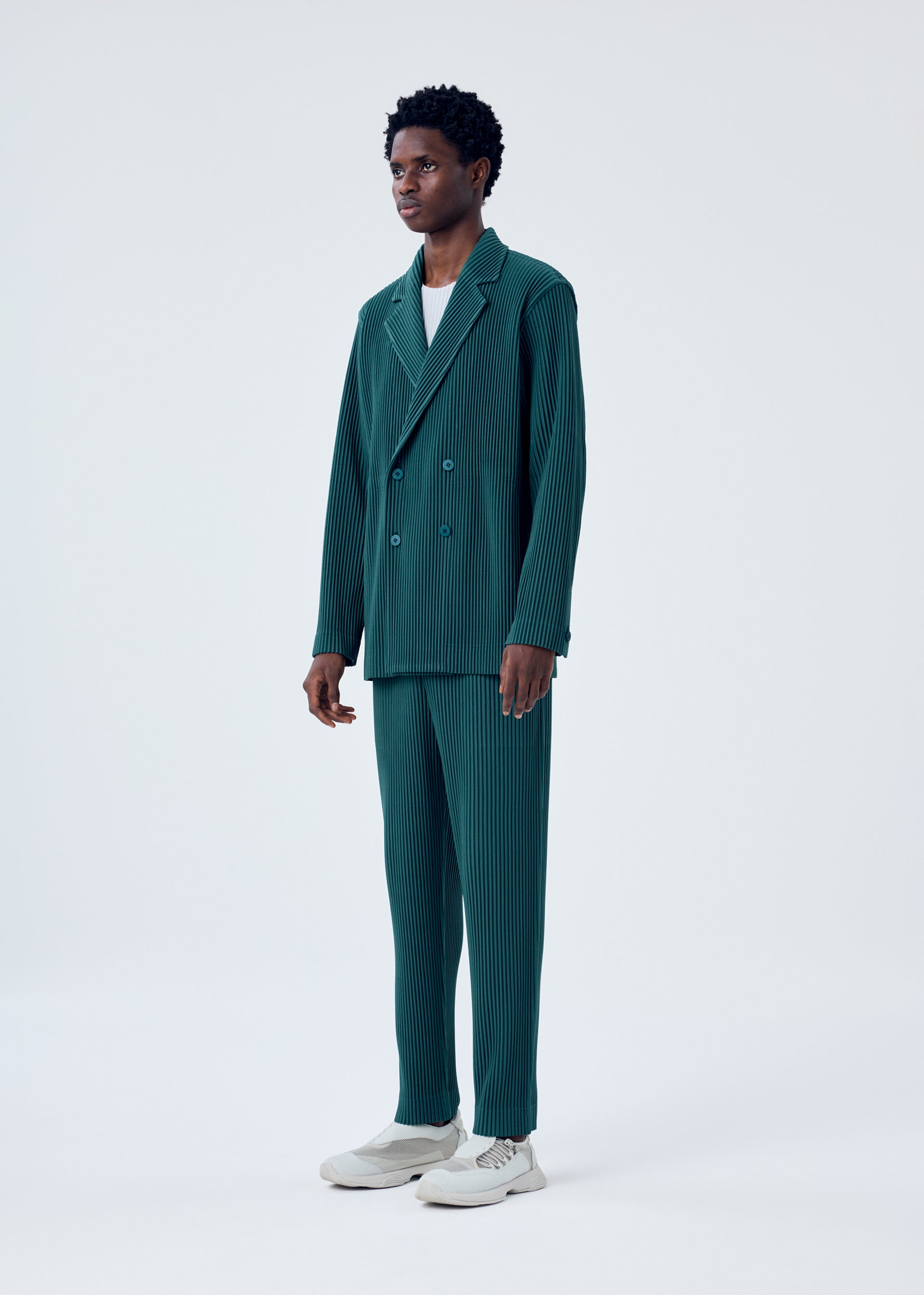 TAILORED PLEATS 1、メンズ_パンツ、着用画像2