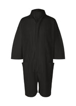 PLEATS BOTTOMS 3、メンズ_ジャンプスーツ、ブラック