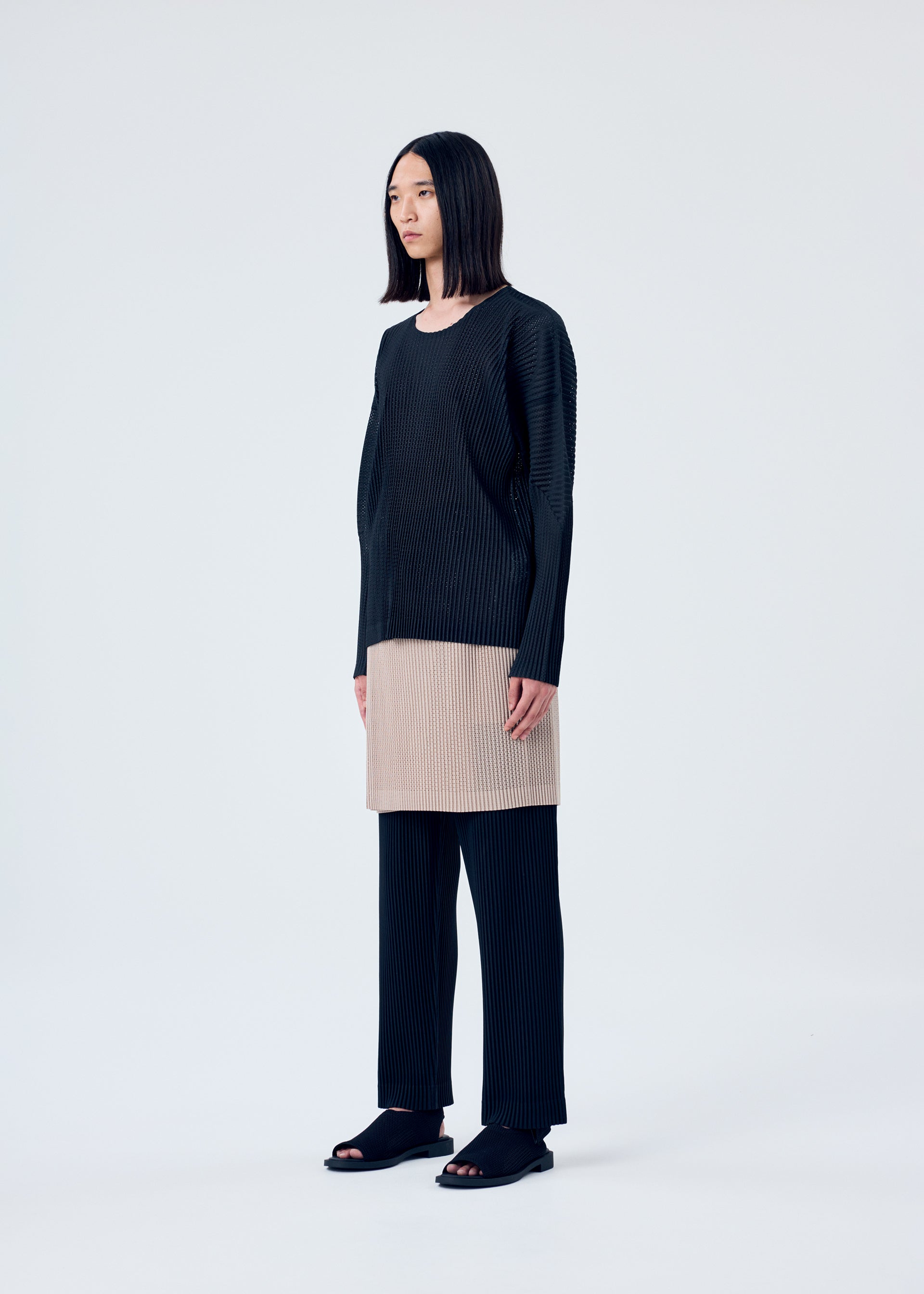 LIGHT MESH、メンズ_トップス_トップ、着用画像2