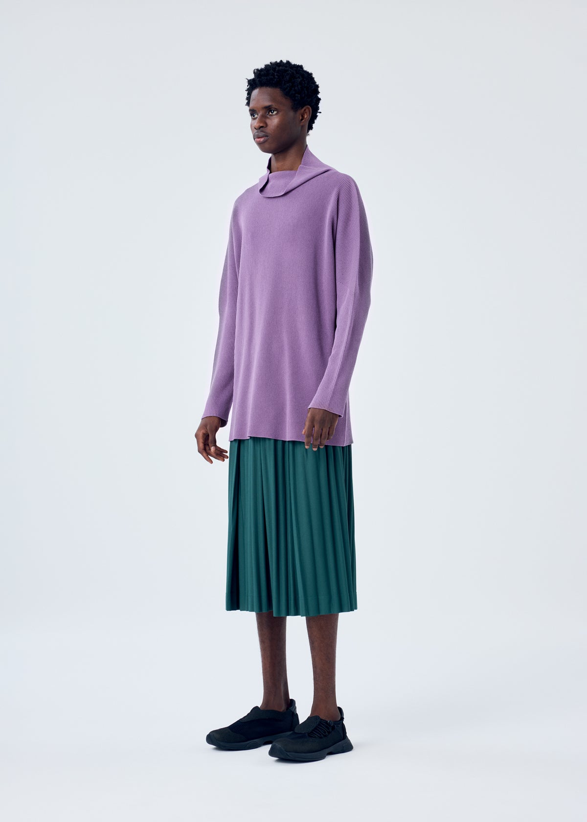 BASIC KNIT、メンズ_ニット、着用画像2