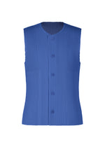 KERSEY PLEATS、メンズ_トップス_ベスト、ブルー