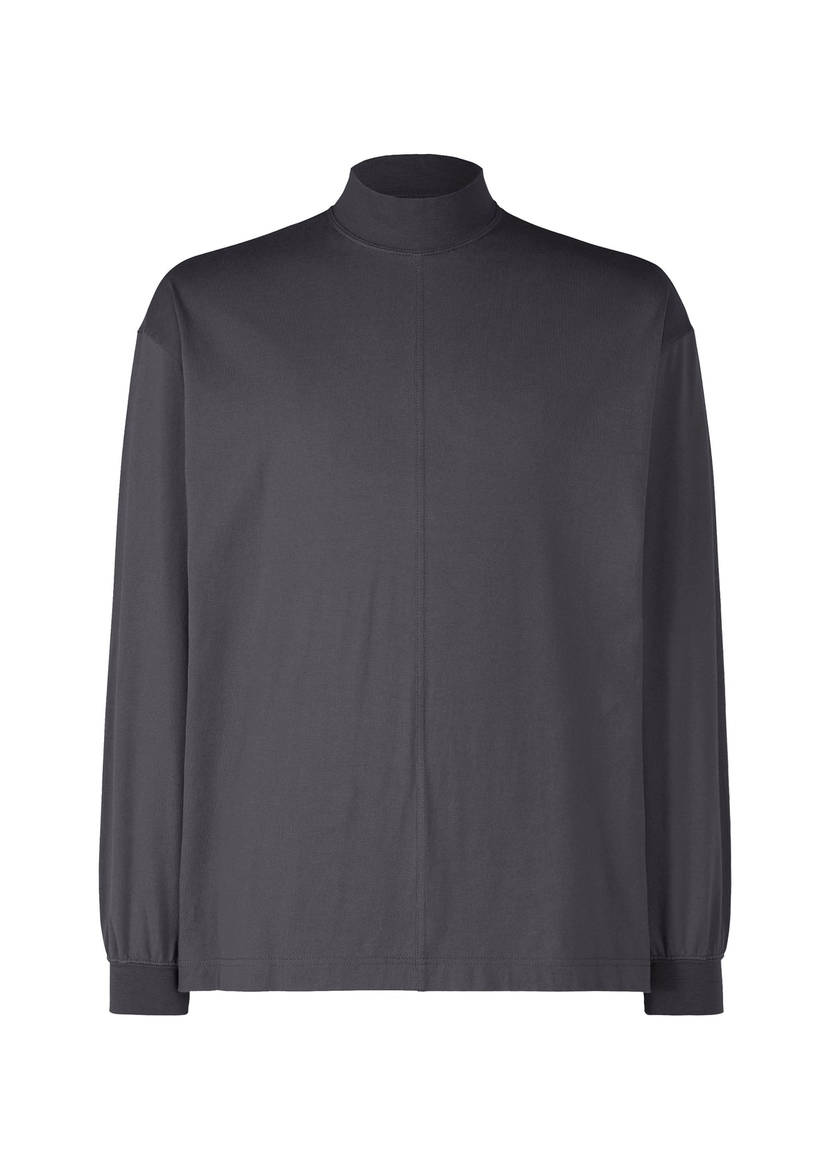 Black Turtleneck Top、メンズ_トップス_トップ、グレー
