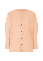 COLOR PLEATS、メンズ_トップス_カーディガン、ピンク