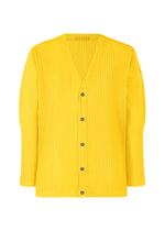 COLOR PLEATS、メンズ_トップス_カーディガン、イエロー