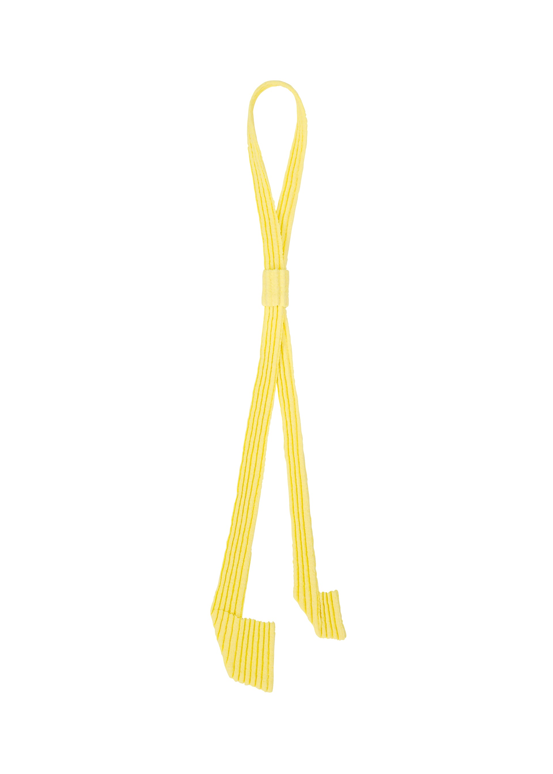 PLEATED SEERSUCKER TIE、アクセサリー&その他_その他、イエロー