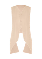 TUXEDO PLEATS、メンズ_トップス_ベスト、ベージュ