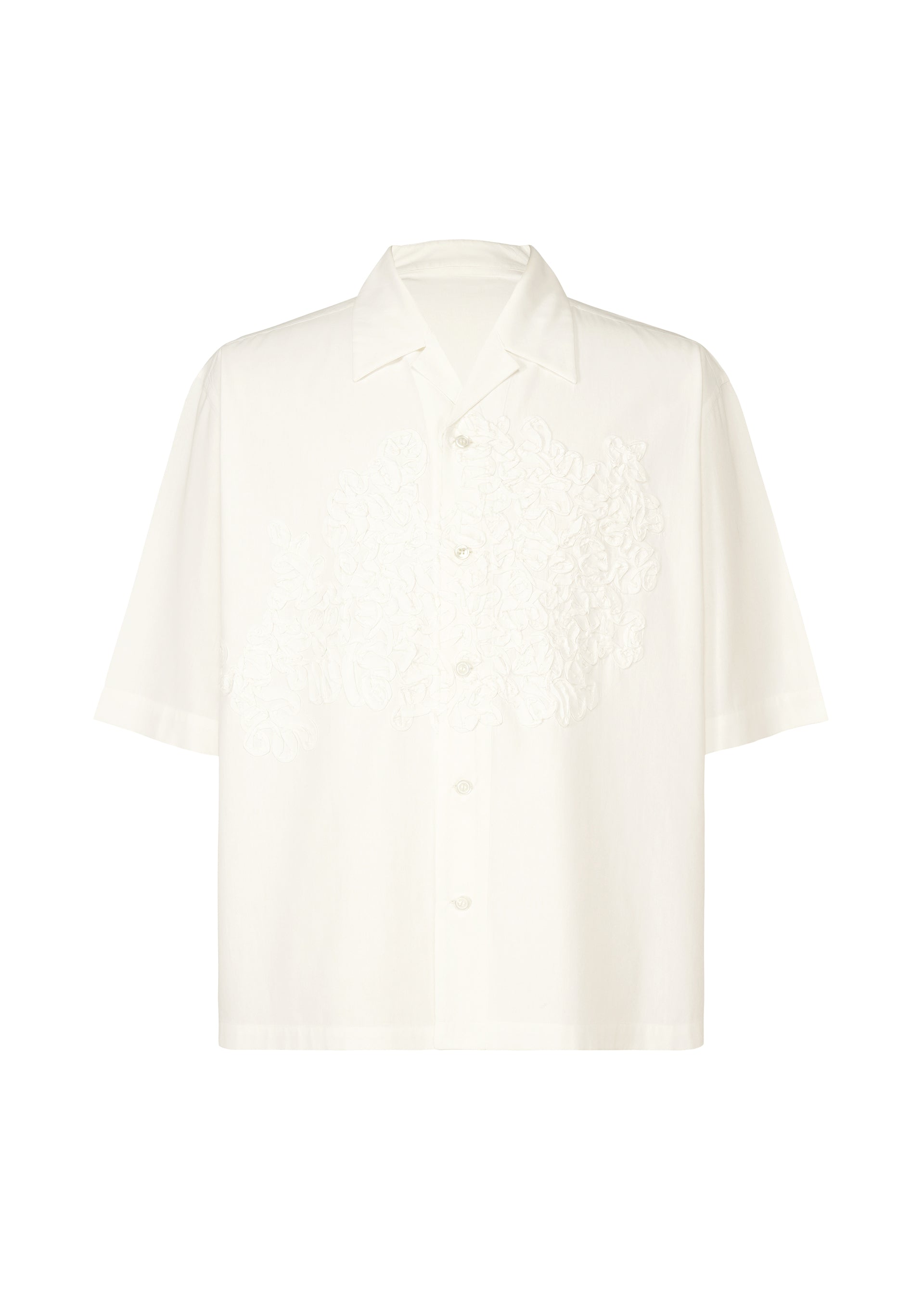 EMBROIDERY PRESS SHIRT、メンズ_トップス_シャツ、ホワイト