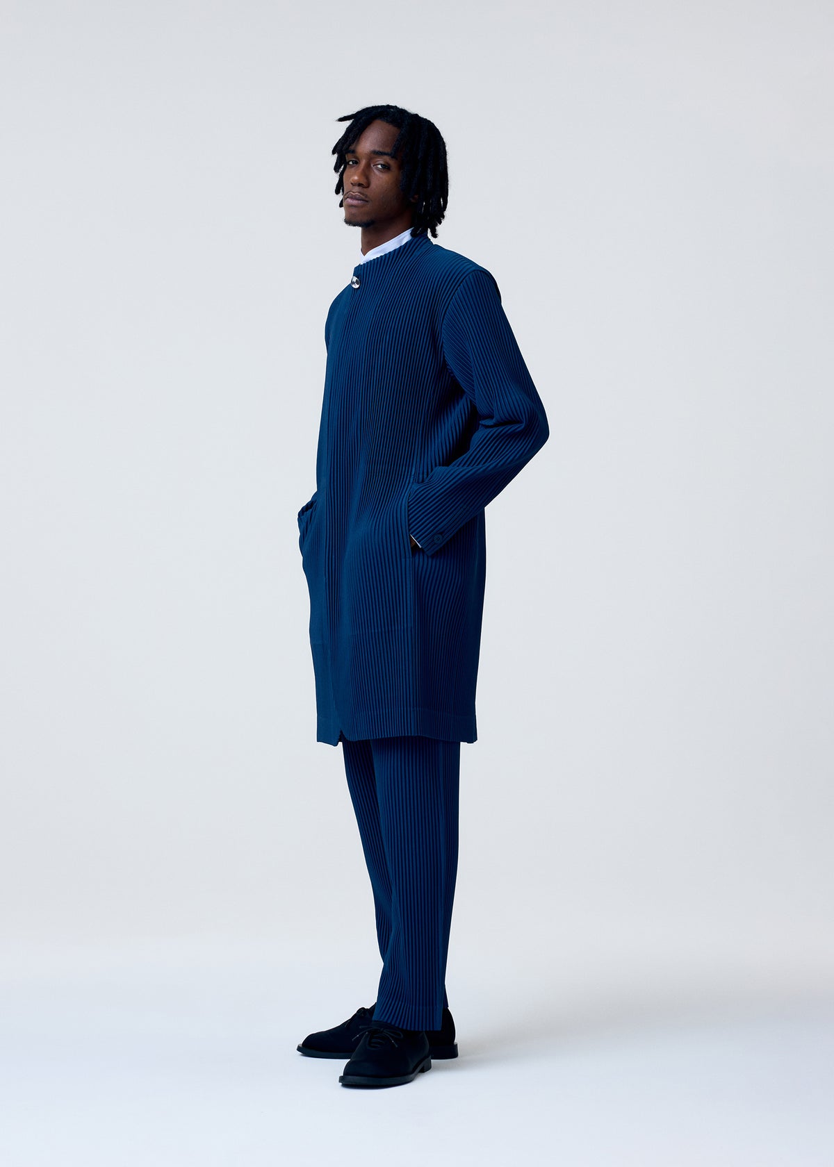 TAILORED PLEATS 1、メンズ_パンツ、着用画像2