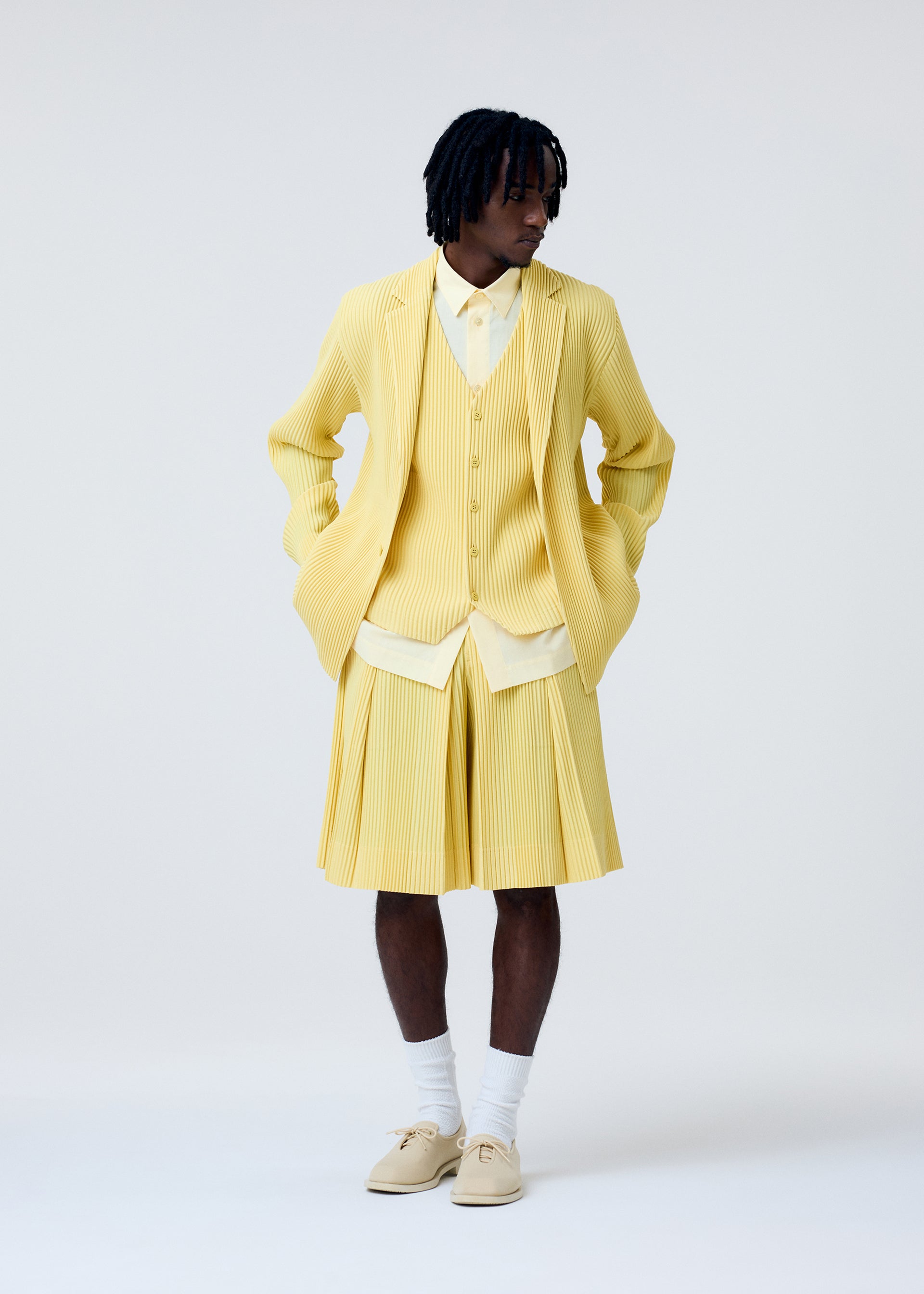 TAILORED PLEATS 2、メンズ_パンツ、着用画像3