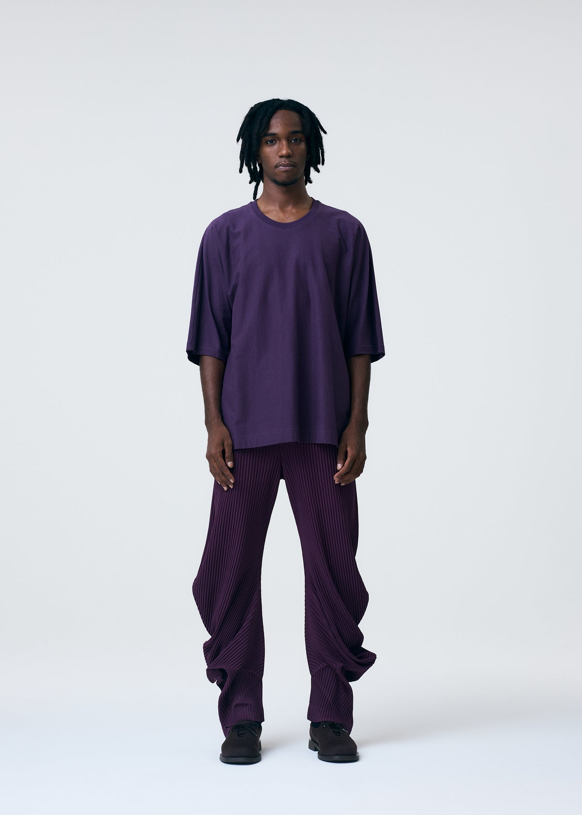 PLEATS BOTTOMS 1、メンズ_パンツ、着用画像1