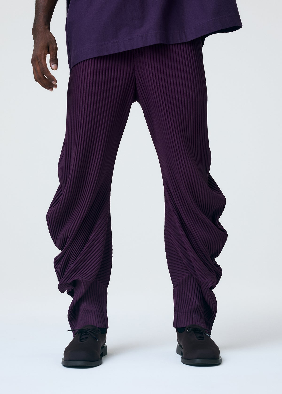 PLEATS BOTTOMS 1、メンズ_パンツ、着用画像3