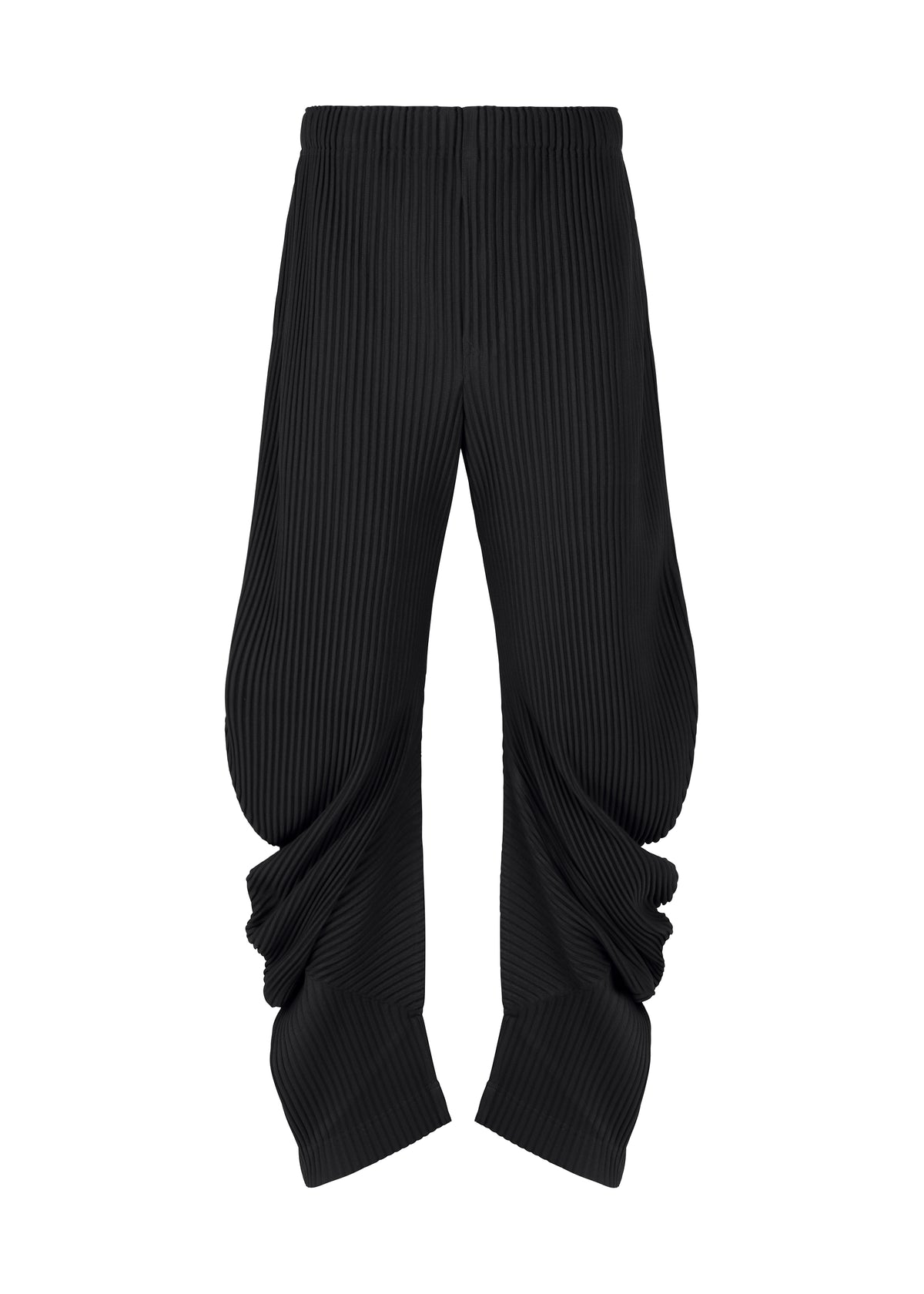 PLEATS BOTTOMS 1、メンズ_パンツ、ブラック