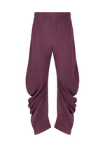 PLEATS BOTTOMS 1、メンズ_パンツ、パープル