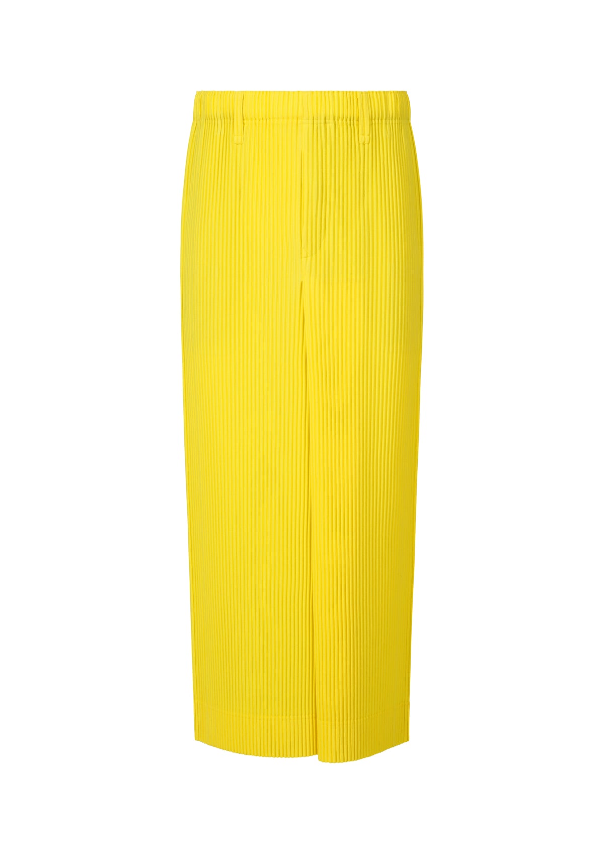 COLORFUL PLEATS BOTTOMS、メンズ_スカート、イエロー