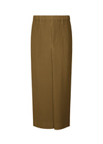 COLORFUL PLEATS BOTTOMS、メンズ_スカート、カーキ