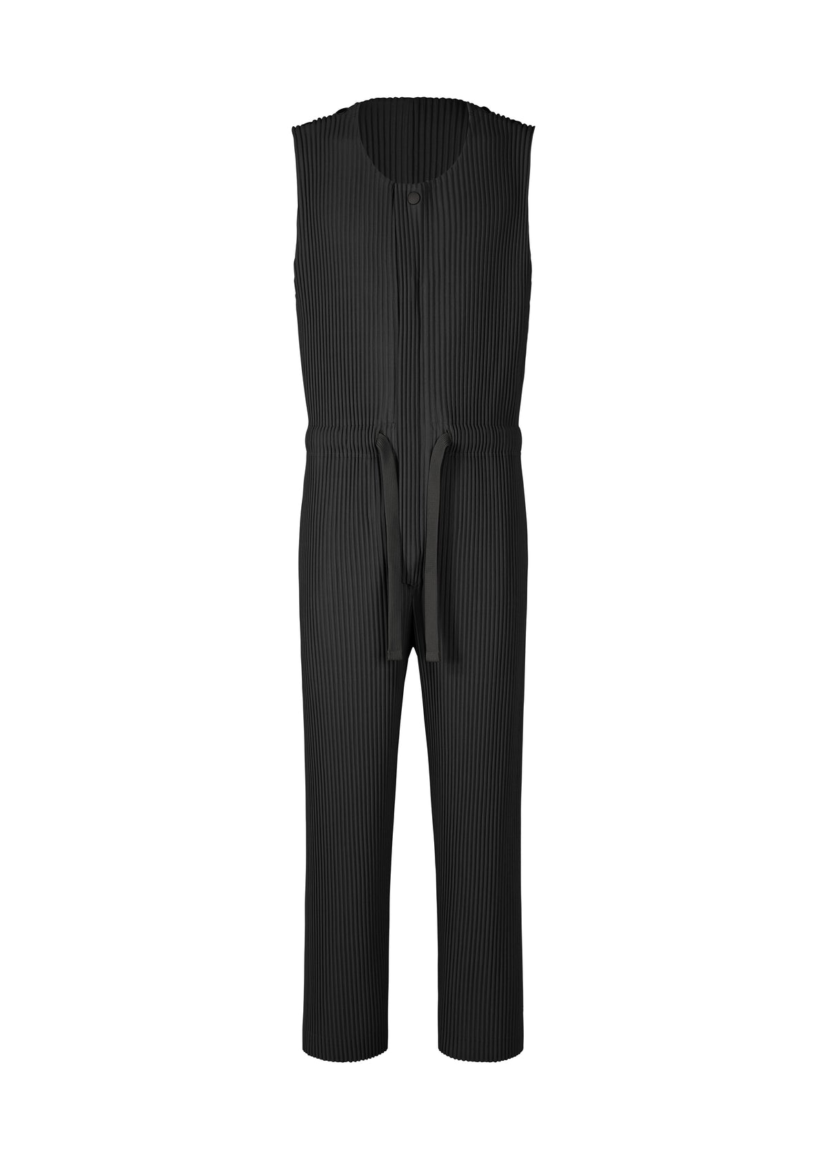 PLEATS BOTTOMS 2、メンズ_ジャンプスーツ、ブラック