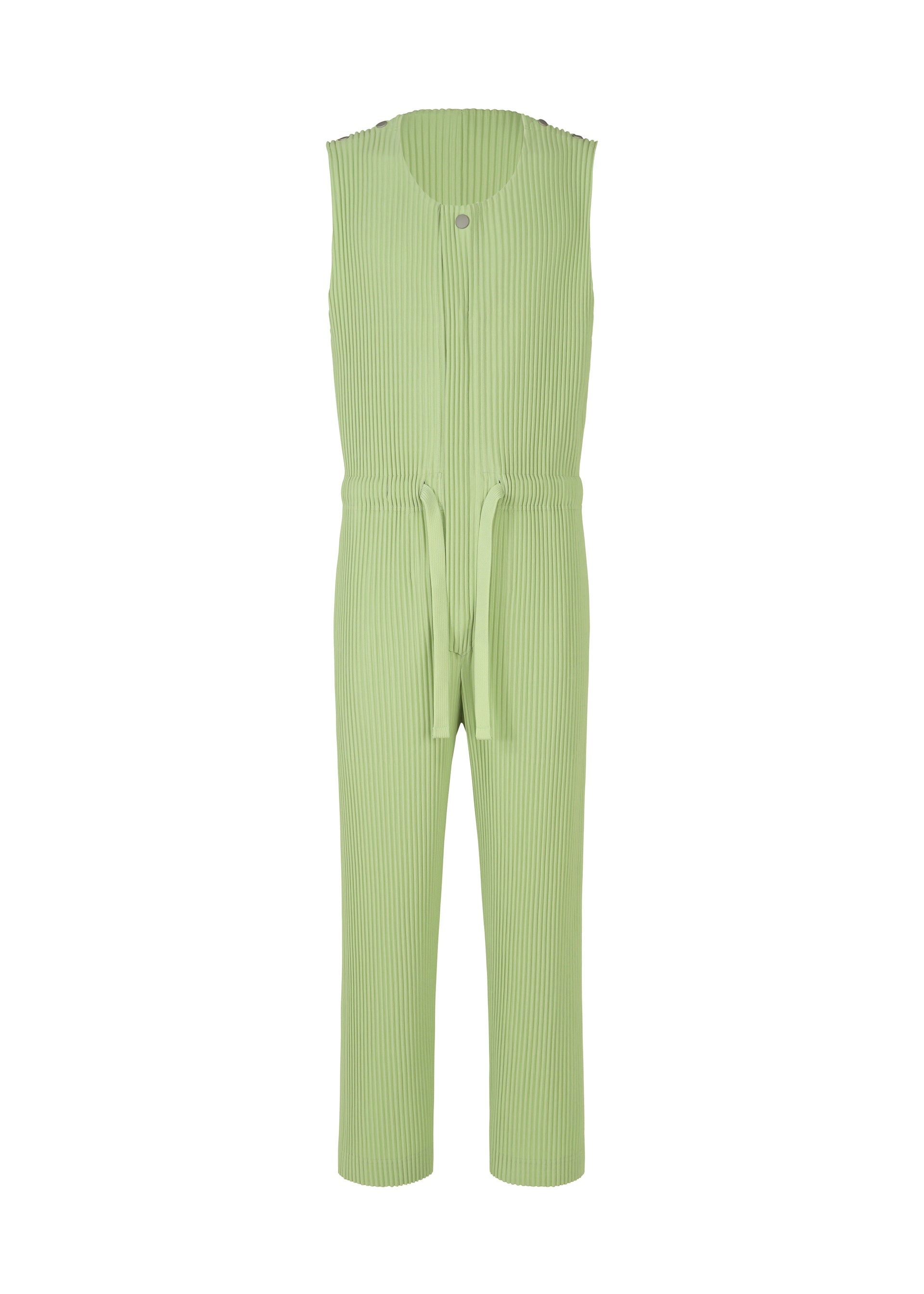 PLEATS BOTTOMS 2、メンズ_ジャンプスーツ、グリーン