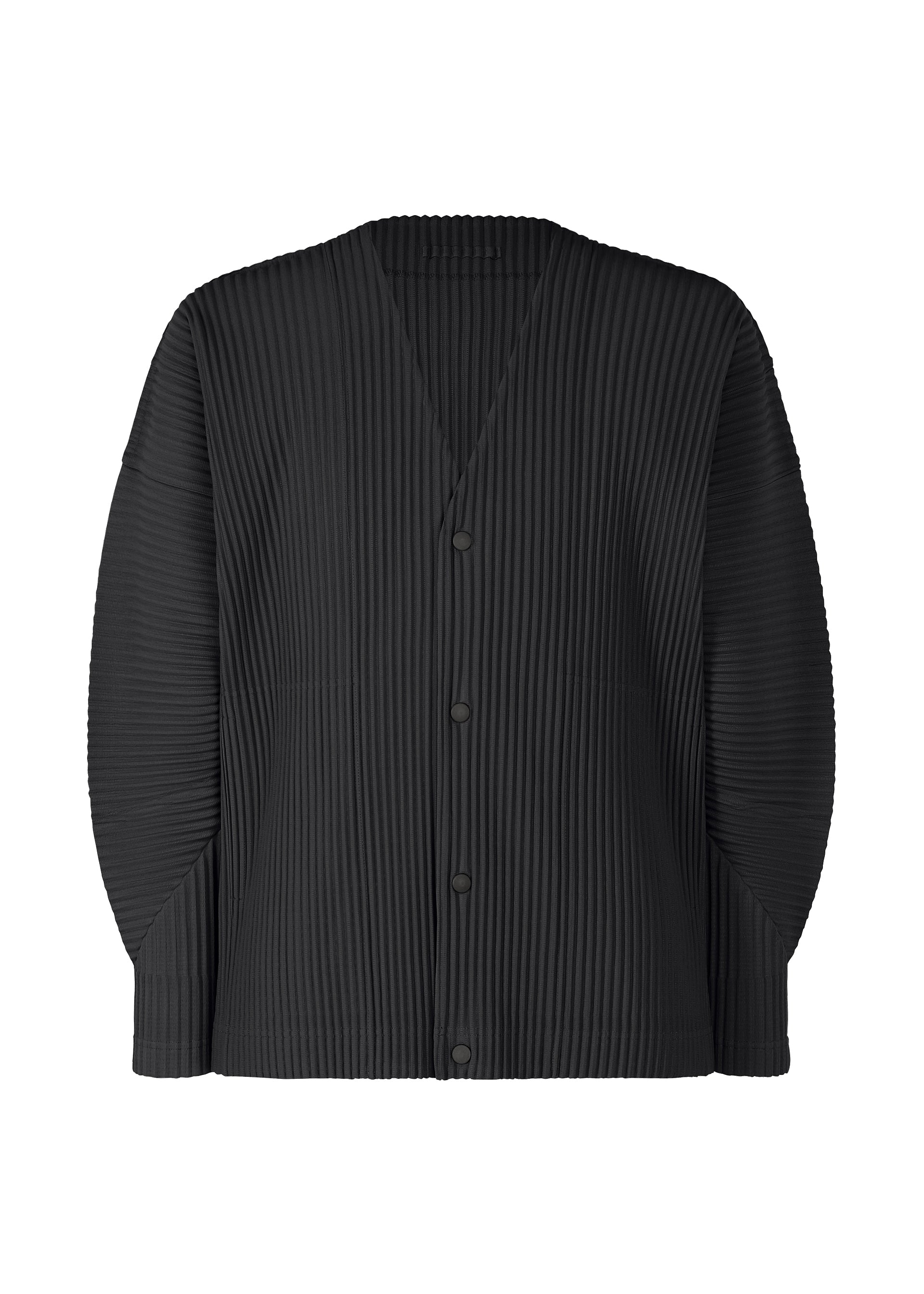 COLOR PLEATS 1、メンズ_トップス_カーディガン、ブラック