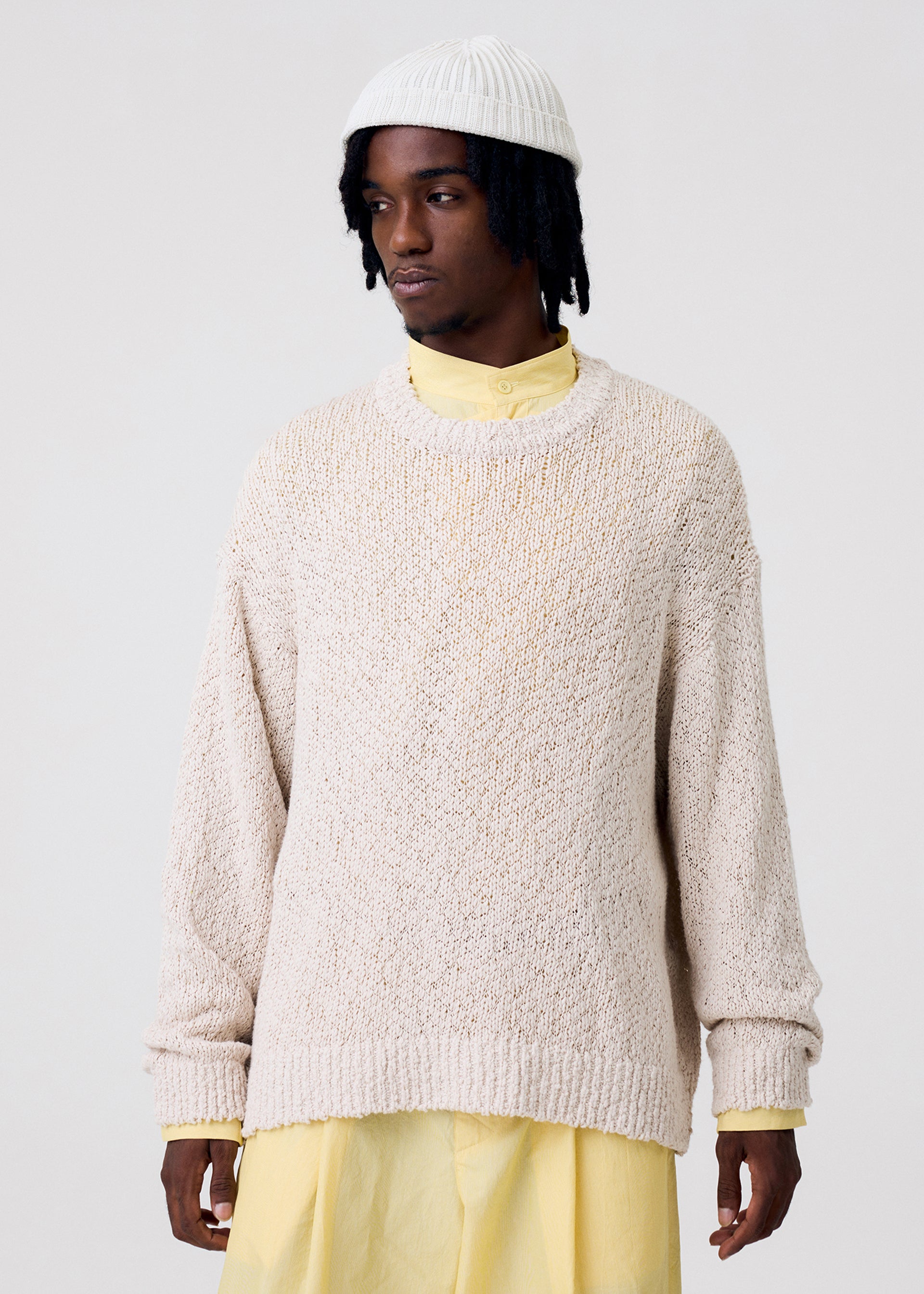 RISOTTO KNIT、メンズ_ニット、着用画像3