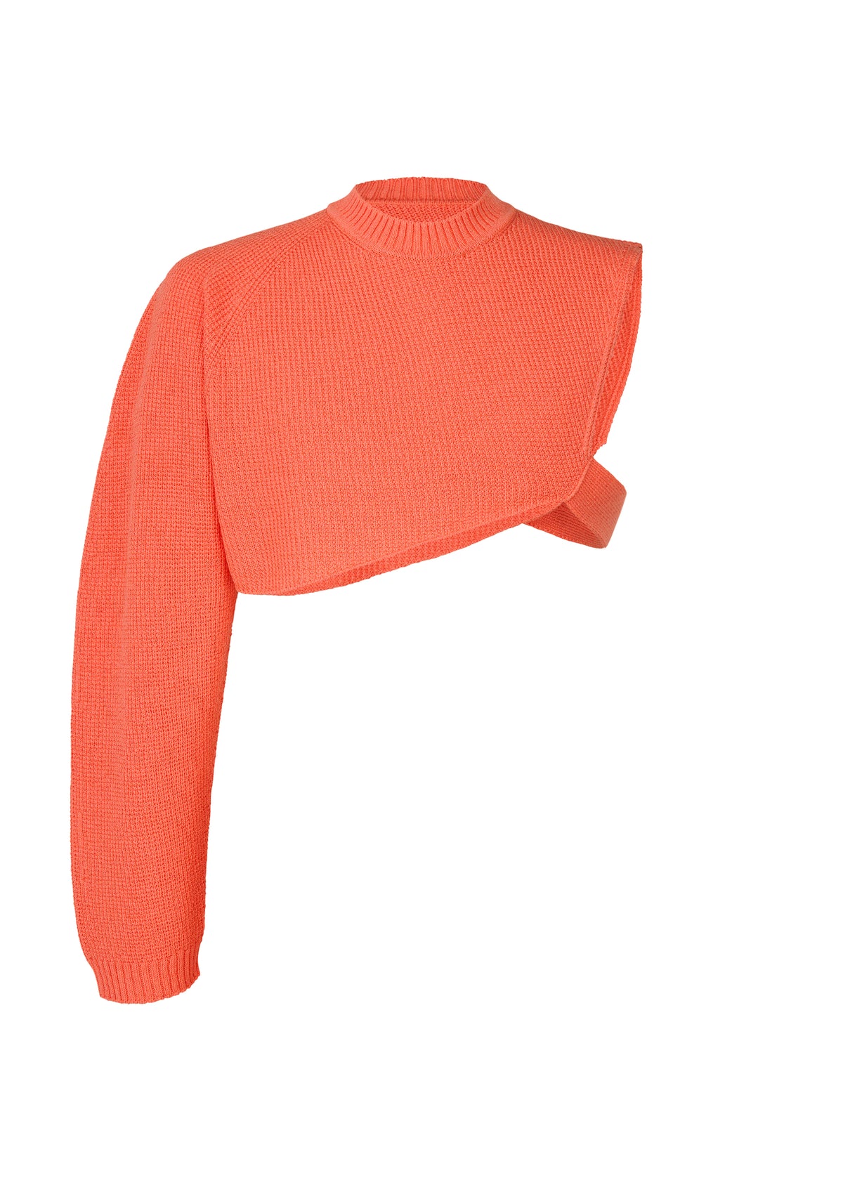 WAFER KNIT、メンズ_ニット、オレンジ