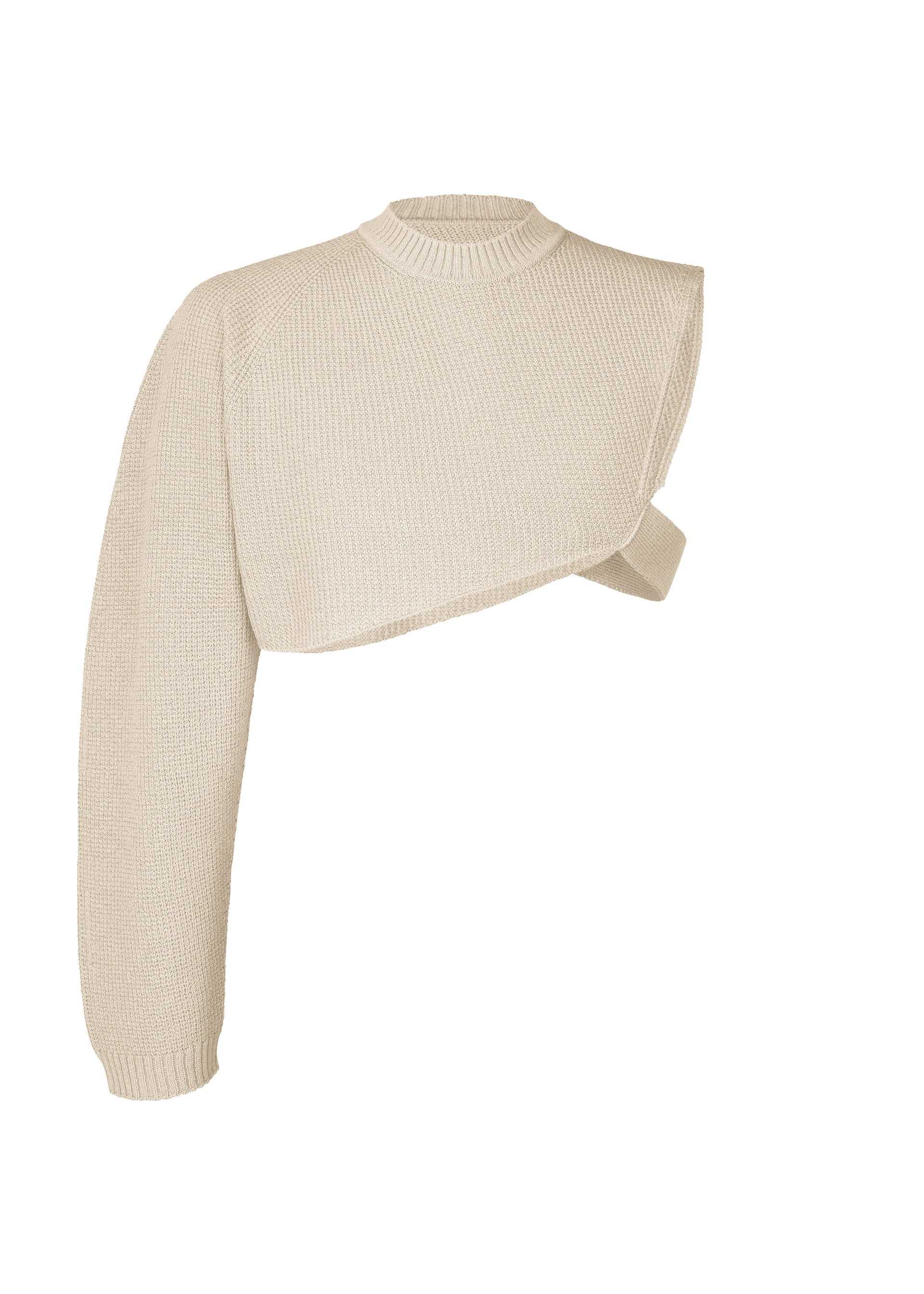 WAFER KNIT、メンズ_ニット、ベージュ