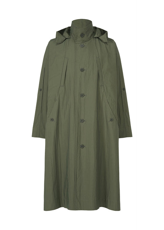 SLIT COAT、メンズ_ジャケット&コート_コート、グリーン